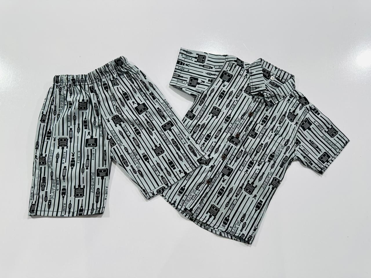 Half sleeve shirt with short for kids. Best gift for summer