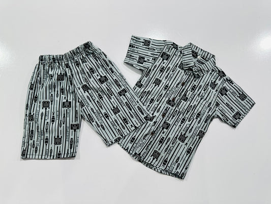 Half sleeve shirt with short for kids. Best gift for summer