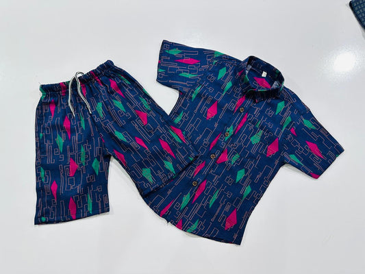 Half sleeve shirt with short for kids. Best gift for summer