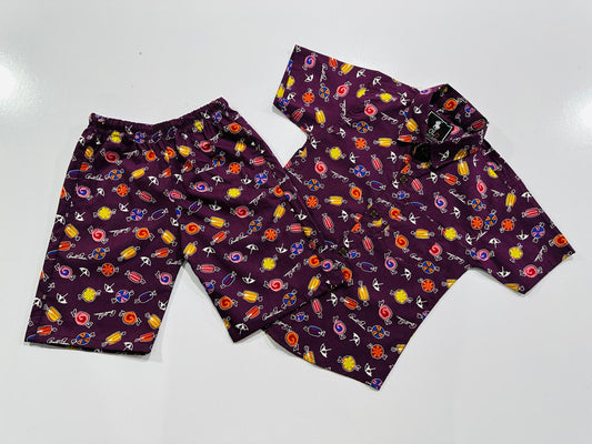 Half sleeve shirt with short for kids. Best gift for summer