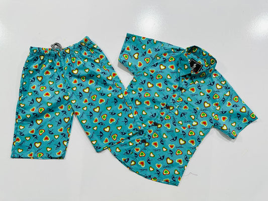 Half sleeve shirt with short for kids. Best gift for summer