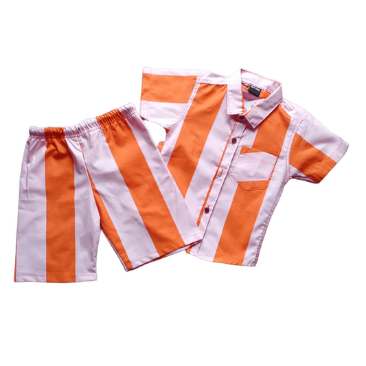 Half sleeve shirt with short for kids. Best gift for summer